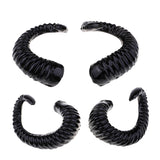 Maxbell 4x Artificial Ram Horns Costume Accessory for DIY Gothic Hair Headband Hoop