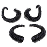 Maxbell 4x Artificial Ram Horns Costume Accessory for DIY Gothic Hair Headband Hoop