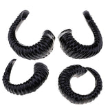 Maxbell 4x Artificial Ram Horns Costume Accessory for DIY Gothic Hair Headband Hoop