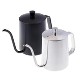 Maxbell 650ml Capacity Stainless Steel Gooseneck Drip Kettle Pot for Coffee & Tea Silver