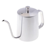 Maxbell 650ml Capacity Stainless Steel Gooseneck Drip Kettle Pot for Coffee & Tea Silver