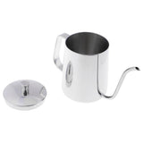 Maxbell 650ml Capacity Stainless Steel Gooseneck Drip Kettle Pot for Coffee & Tea Silver