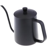 Maxbell 650ml Capacity Stainless Steel Gooseneck Drip Kettle Pot for Coffee & Tea Black
