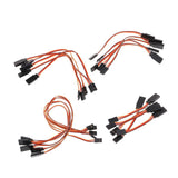 Maxbell 5pcs Male to Female Servo Extension Lead Cable 3 Pin Futaba JR Connector 50mm - Aladdin Shoppers