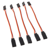 Maxbell 5pcs Male to Female Servo Extension Lead Cable 3 Pin Futaba JR Connector 100mm - Aladdin Shoppers