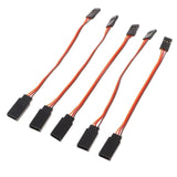 Maxbell 5pcs Male to Female Servo Extension Lead Cable 3 Pin Futaba JR Connector 100mm - Aladdin Shoppers