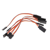 Maxbell 5pcs Male to Female Servo Extension Lead Cable 3 Pin Futaba JR Connector 100mm - Aladdin Shoppers