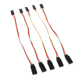 Maxbell Maxbell 5pcs Male to Female Servo Extension Lead Cable 3 Pin Futaba JR Connector 150mm