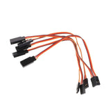 Maxbell 5pcs Male to Female Servo Extension Lead Cable 3 Pin Futaba JR Connector 150mm - Aladdin Shoppers