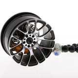 Maxbell Car Ornament Pendant Metal Wheel Hub Auto Interior Hanging Decoration Black