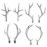 Maxbell A Pair Simulation Headwear Deer Antlers Silver for Christmas 50cm