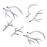 Maxbell A Pair Simulation Headwear Deer Antlers Silver for Christmas 50cm