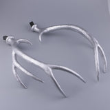 Maxbell A Pair Simulation Headwear Deer Antlers Silver for Christmas 50cm