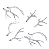 Maxbell A Pair Simulation Headwear Deer Antlers Silver for Christmas 50cm