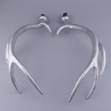 Maxbell A Pair Simulation Headwear Deer Antlers Silver for Christmas 50cm