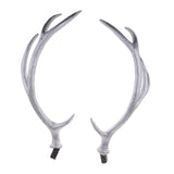 Maxbell A Pair Simulation Headwear Deer Antlers Silver for Christmas 50cm