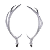 Maxbell A Pair Simulation Headwear Deer Antlers Silver for Christmas 50cm