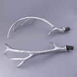 Maxbell A Pair Simulation Headwear Deer Antlers Silver for Christmas 50cm