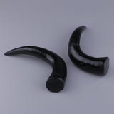 Maxbell Artificial OX Horn Halloween Costume Accessory Gothic Hair Headband 20cm