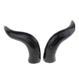 Maxbell Artificial OX Horn Halloween Costume Accessory Gothic Hair Headband 20cm