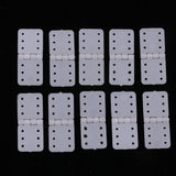 Maxbell Maxbell 10pcs Plastic Pinned Hinges for RC Aircraft Hobby Model Plane Spare Parts S