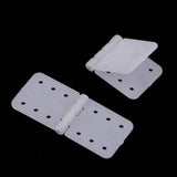 Maxbell 10pcs Plastic Pinned Hinges for RC Aircraft Hobby Model Plane Spare Parts S - Aladdin Shoppers