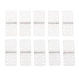 Maxbell 10pcs Plastic Pinned Hinges for RC Aircraft Hobby Model Plane Spare Parts S - Aladdin Shoppers