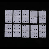 Maxbell Maxbell 10pcs Plastic Pinned Hinges for RC Aircraft Hobby Model Plane Spare Parts M