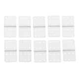 Maxbell 10pcs Plastic Pinned Hinges for RC Aircraft Hobby Model Plane Spare Parts M - Aladdin Shoppers