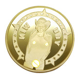 Maxbell Sexy Girl Golden Coin Metal Collection for Couplers Erotic Night Play Toy I - Aladdin Shoppers