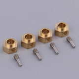 Maxbell 4 Pieces Hex Wheel Hubs Hexagonal Adapter for Traxxas TRX4 RC Crawler 6mm - Aladdin Shoppers