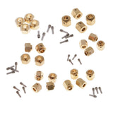 Maxbell 4 Pieces Hex Wheel Hubs Hexagonal Adapter for Traxxas TRX4 RC Crawler 6mm - Aladdin Shoppers