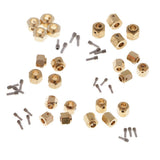 Maxbell 4 Pieces Hex Wheel Hubs Hexagonal Adapter for Traxxas TRX4 RC Crawler 6mm - Aladdin Shoppers