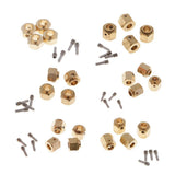 Maxbell 4 Pieces Hex Wheel Hubs Hexagonal Adapter for Traxxas TRX4 RC Crawler 6mm - Aladdin Shoppers