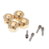 Maxbell 4 Pieces Hex Wheel Hubs Hexagonal Adapter for Traxxas TRX4 RC Crawler 6mm - Aladdin Shoppers