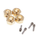 Maxbell 4 Pieces Hex Wheel Hubs Hexagonal Adapter for Traxxas TRX4 RC Crawler 6mm - Aladdin Shoppers