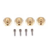 Maxbell 4 Pieces Hex Wheel Hubs Hexagonal Adapter for Traxxas TRX4 RC Crawler 6mm - Aladdin Shoppers