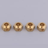 Maxbell 4 Pieces Hex Wheel Hubs Hexagonal Adapter for Traxxas TRX4 RC Crawler 6mm - Aladdin Shoppers