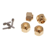 Maxbell 4 Pieces Hex Wheel Hubs Hexagonal Adapter for Traxxas TRX4 RC Crawler 8mm - Aladdin Shoppers