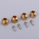 Maxbell 4 Pieces Hex Wheel Hubs Hexagonal Adapter for Traxxas TRX4 RC Crawler 8mm - Aladdin Shoppers