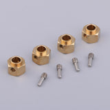 Maxbell 4 Pieces Hex Wheel Hubs Hexagonal Adapter for Traxxas TRX4 RC Crawler 8mm - Aladdin Shoppers
