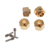 Maxbell 4 Pieces Hex Wheel Hubs Hexagonal Adapter for Traxxas TRX4 RC Crawler 8mm - Aladdin Shoppers