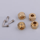 Maxbell 4 Pieces Hex Wheel Hubs Hexagonal Adapter for Traxxas TRX4 RC Crawler 8mm - Aladdin Shoppers