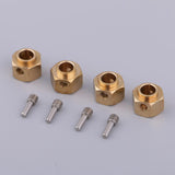 Maxbell 4 Pieces Hex Wheel Hubs Hexagonal Adapter for Traxxas TRX4 RC Crawler 8mm - Aladdin Shoppers