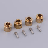 Maxbell 4 Pieces Hex Wheel Hubs Hexagonal Adapter for Traxxas TRX4 RC Crawler 9mm - Aladdin Shoppers