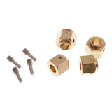 Maxbell 4 Pieces Hex Wheel Hubs Hexagonal Adapter for Traxxas TRX4 RC Crawler 9mm - Aladdin Shoppers