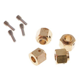 Maxbell 4 Pieces Hex Wheel Hubs Hexagonal Adapter for Traxxas TRX4 RC Crawler 9mm - Aladdin Shoppers