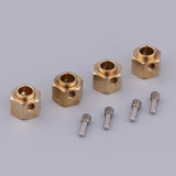 Maxbell 4 Pieces Hex Wheel Hubs Hexagonal Adapter for Traxxas TRX4 RC Crawler 9mm - Aladdin Shoppers