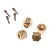 Maxbell 4 Pieces Hex Wheel Hubs Hexagonal Adapter for Traxxas TRX4 RC Crawler 9mm - Aladdin Shoppers