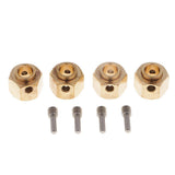 Maxbell 4 Pieces Hex Wheel Hubs Hexagonal Adapter for Traxxas TRX4 RC Crawler 9mm - Aladdin Shoppers